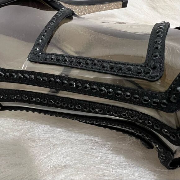 NIB Adrianna Papell Emilia Strappy Crystal Studded Heels -- 7.5M - Picture 9 of 12